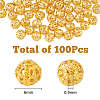100Pcs Brass Beads KK-FH0007-13-2