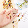 24Pcs 12 Colors Acrylic Imitation Pearl Pendant Decorations HJEW-CA0001-49-3