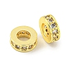 Brass Cubic Zirconia Spacer Beads KK-L215-008A-G01-1