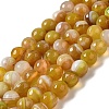 Natural Striped Agate/Banded Agate Beads Strands G-A246-8mm-01-2