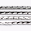 Tarnish Resistant 304 Stainless Steel Round Snake Chains CHS-K007-06A-1
