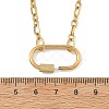 304 Stainless Steel Mother-Son Chain/Figaro Chain Necklaces for Women NJEW-JN06451-4
