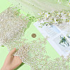 3.3Yards Polyester Lace Triming Ribbons SRIB-GF0001-57B-3