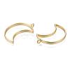 Matte Style Rack Plating Alloy Open Back Bezel Pendants X-PALLOY-S047-39C-FF-3