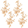 Flower Polyester Embroidery Sew on Appliques PATC-WH0020-32D-1