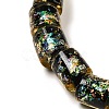 Handmade Dichroic Foil Glass Beads Strands DICH-U001-09B-3