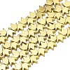 Electroplate Non-magnetic Synthetic Hematite Beads Strands X-G-S372-002-02G-1