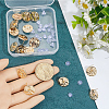 20Pcs Brass Stud Earring Findings KK-BBC0023-12-3
