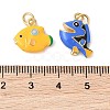 Rack Plating Brass Enamel Pendants KK-G507-03G-3