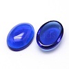 K9 Glass Cabochons Oval Flat Back Cabochons X-GGLA-L002D-05-1