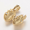 304 Stainless Steel Locket Pendants X-STAS-P137-19G-3