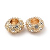 Rack Plating Alloy Rhinestone European Beads PALLOY-P289-34G-2