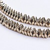 Electroplate Non-Magnetic Synthetic Hematite Strands G-F562-V03-3