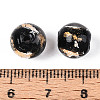 Handmade Gold & Silver Foil Glass Beads FOIL-N030-03A-01A-4