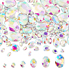 94Pcs 6 Style Pointed Back Glass Rhinestone Cabochons DIY-FG0003-64-1