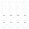 1 Set Transparent Acrylic Clear Blank Badge AJEW-BC0008-07B-1