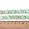 Spray Painted Synthetic Turquoise Beads Strands TURQ-T004-16A-4