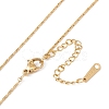 Heart Pendant Necklace with Boston Link Chains LS-NJEW-G074-20G-3