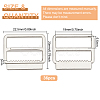 36Pcs Alloy Buckle Clasps FIND-BC0004-76P-2