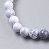 Natural Howlite Beads Strands TURQ-G091-6mm-3
