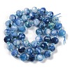 Natural Dyed White Jade Beads Strands G-H057-A22-03-3