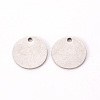 Non-Tarnish 201 Stainless Steel Stamping Blank Tag Pendants STAS-T058-12mm-P-2