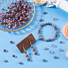 200Pcs 4 Colors Electroplate Glass Beads Strands EGLA-TA0030-09B-6