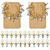 Cattle Alloy Enamel Pendant Locking Stitch Markers HJEW-CJ00032-1