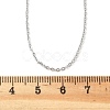 Brass Cable Chain Necklaces X-MAK-P011-01P-3
