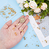 Brass Stud Earring Findings & Open Jump Rings KK-HS0001-79-3