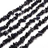 Synthetic  Blue Goldstone Chip Bead Strands G-M205-41-1