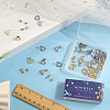 40Pcs 2 Color 201 Stainless Steel Heart Stud Earring Findings STAS-SC0005-30-3
