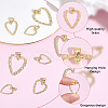 12Pcs 3 Styles Rack Plating Brass Pendants KK-BBC0025-61-5