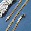 PVD Vacuum Plating 304 Stainless Steel Snake Chains Necklaces NJEW-O058-29G-1