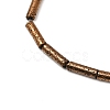 Electroplated Natural Lava Rock Beads Strands G-K388-03B-04-2