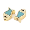 Rack Plating Brass Beads KK-Q028-23G-3