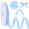 50 Yards Tartan Pattern Polyester Ribbon OCOR-CY0003-72C-6