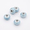 Rondelle Handmade Porcelain Large Hole European Beads OPDL-M009-08-1