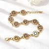 12 Constellations 304 Stainless Steel Link Chain Bracelets BJEW-I239-01G-02-2