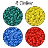 800pcs 4 Colors Baking Paint 15/0 Glass Round Seed Beads SEED-FS0001-21B-2