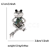 Frog Zinc Alloy Rhinestone  Brooches PW-WGC7876-01-5