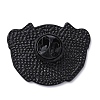 Black Alloy Brooches JEWB-G035-04C-2