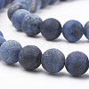 Natural Dumortierite Quartz Beads Strands G-T106-061-6MM-2