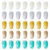 100Pcs 5 Colors Opaque Acrylic Beads OACR-TA0004-98-1
