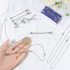 6Pcs 304 Stainless Steel Cable Chain Necklaces MAK-SC0001-46-3