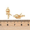 Ocean Theme Brass Micro Pave Cubic Zirconia Pendants KK-F902-08J-G-3