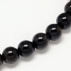 Grade AA Natural Golden Sheen Obsidian Round Beads Strands G-L275-01-8mm-1