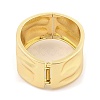 Non-Tarnish Vintage Hammered Alloy Wide Hinged Bangles for Women BJEW-L629-08G-3