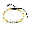 Adjustable Nylon Cord Braided Bead Bracelets BJEW-JB05480-01-1