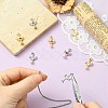 8Pcs 4 Styles Brass Micro Pave Cubic Zirconia Pendants KK-CJ0004-23-5